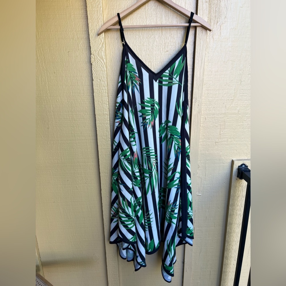 Jealous Tomato Palm Leaf Botanical Print Dress size XS
